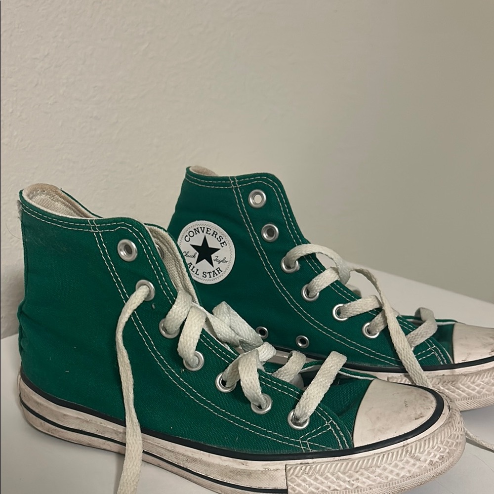 Converse Classic Green Canvas Sneakers